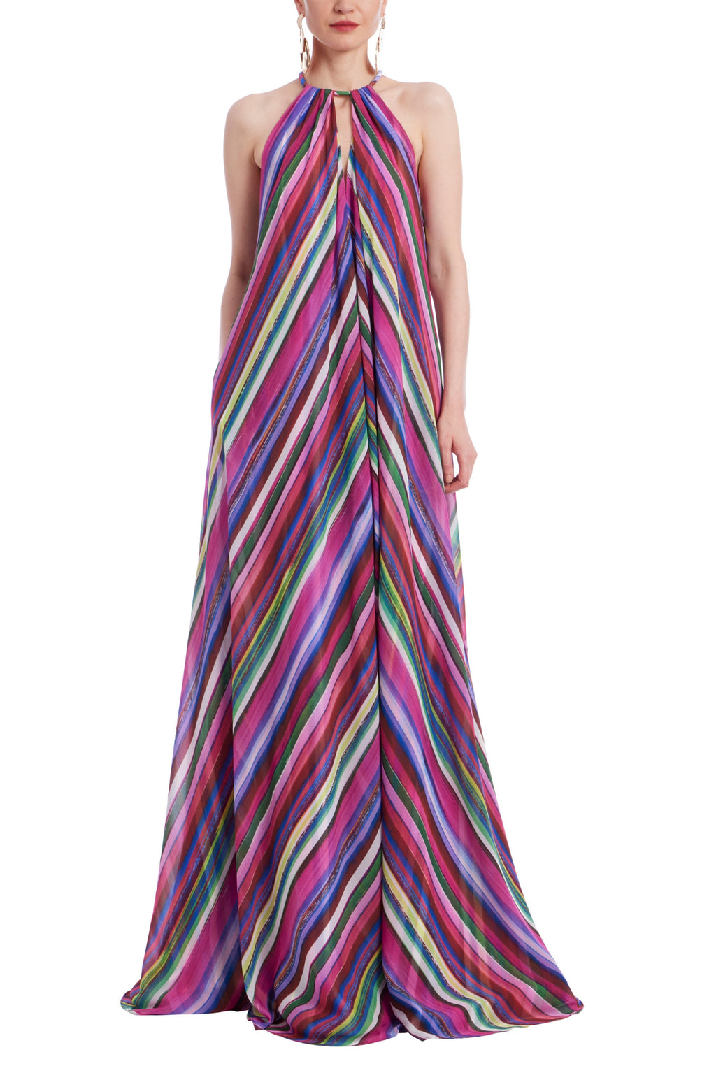 Lux Python Keyhole Midi Caftan