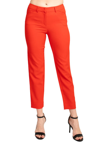 Nanette Lepore Nolita Stretch Pant - Cherry Red - Front View