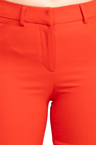 Nanette Lepore Nolita Stretch Pant - Cherry Red - Front View