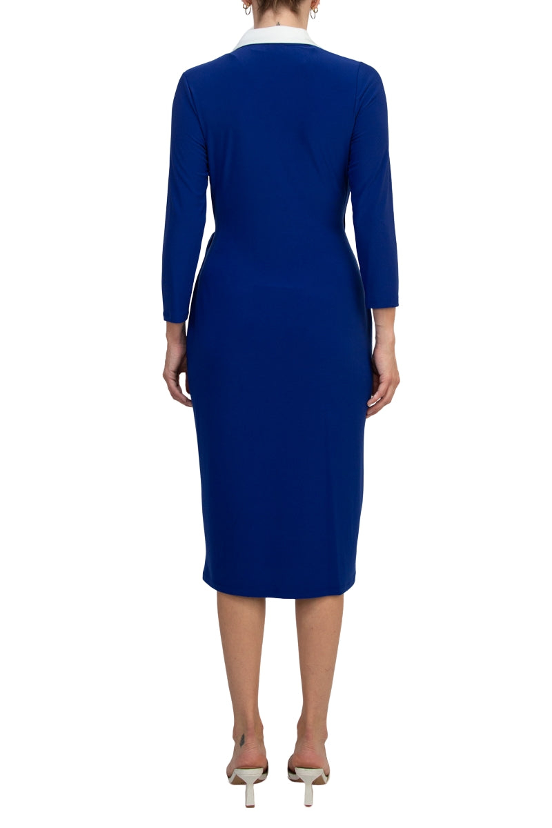 Evan Picone Womens 3/4 Sleeve Midi Wrap Dress | Available at Curated Brands in Los Angeles Evan Picone Womens 3/4 Sleeve Midi Wrap Dress | Available at Curated Brands in Los Angeles
