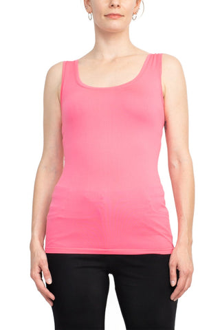 Alberto Makali Square Neck Sleeveless Solid Spandex Top