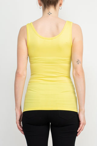 Alberto Makali Square Neck Sleeveless Solid Spandex Top