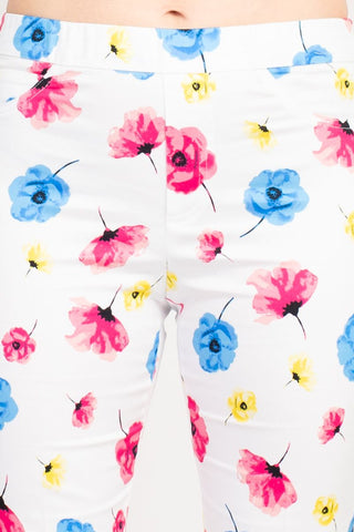 Peace of Cloth Poppies Flower Pants_Fabric View
