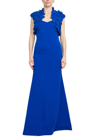 alberto makali blue dress Alberto Makali Ruffle Sleeve Dress in Sky Blue