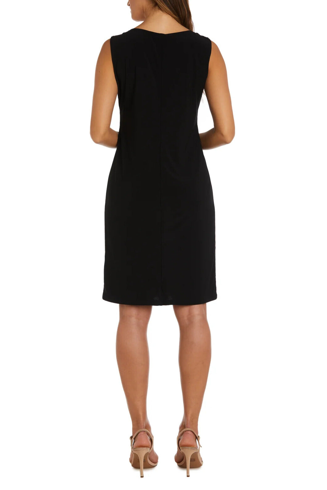 R&M Richards Scoop Neckline 3/4 Sleeves Pullover Jersey Dress with Sequin Dress | Available at Curated Brands in Los Angeles R&M Richards Scoop Neckline 3/4 Sleeves Pullover Jersey Dress with Sequin Dress | Available at Curated Brands in Los Angeles