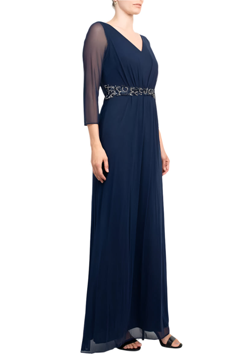 marina 267155 long mother of the bride formal dress reviews Slate Blue Mother Of The Bride Dress Off The Shoulder Long Chiffon Mother Of The Bride Dresses