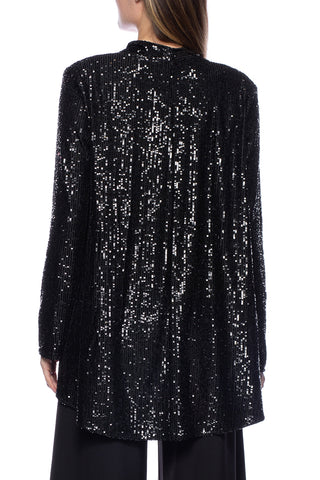 Marina sequin tank & jacket - BLACK - BACK 