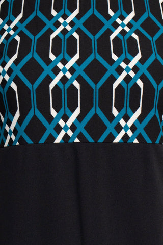 Danny & Nicole Scoop Neck Sleeveless Zipper Back Multi Print Crepe Dress with Matching Jacket