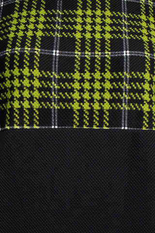 Danny & Nicole Scoop Neck Sleeveless Zipper Back Multi Print Knit Dress with Matching Jacket - Black Ivory Avocado - Fabric