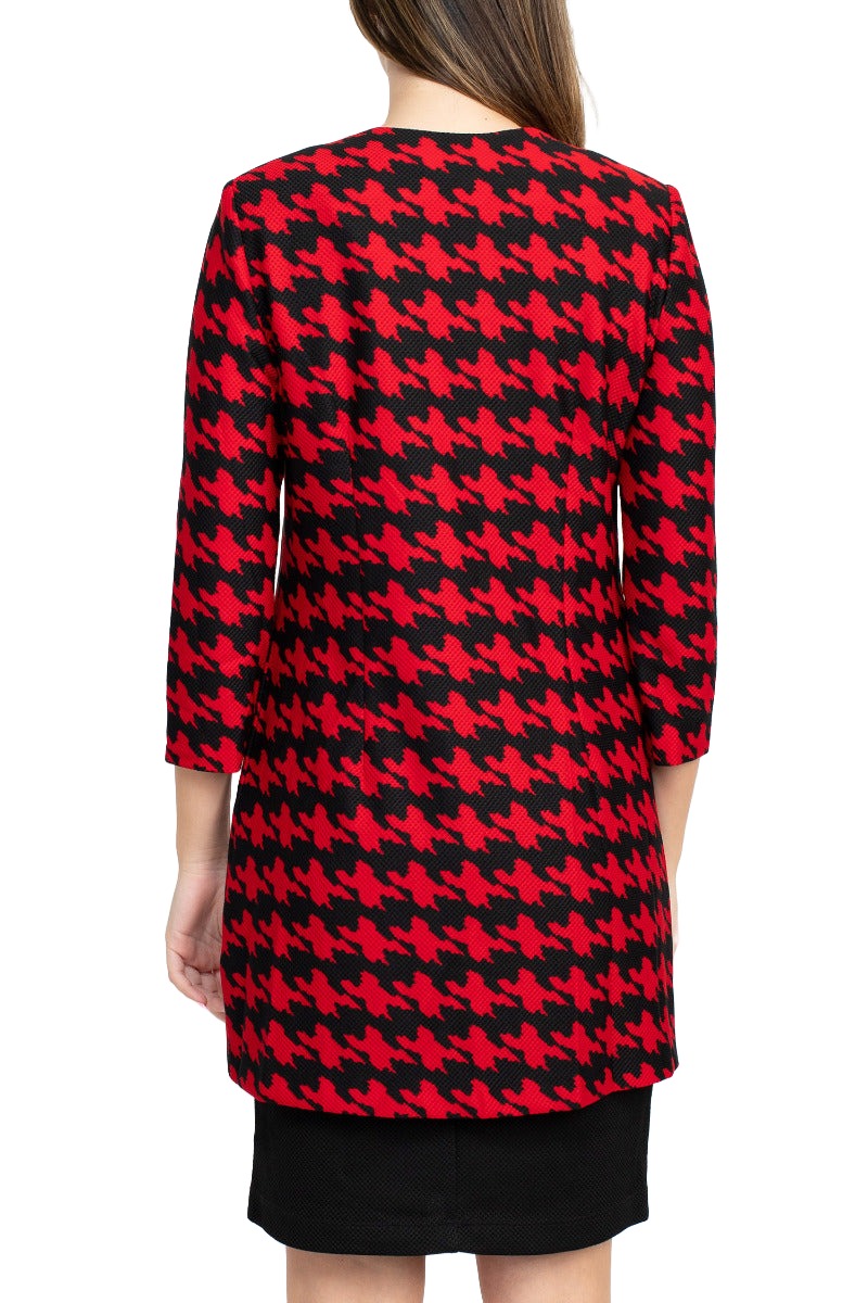 Danny & Nicole Scoop Neck Sleeveless Zipper Back Multi Print Knit Dress with Matching Jacket | Available at Curated Brands in Los Angeles Danny & Nicole Scoop Neck Sleeveless Zipper Back Multi Print Knit Dress with Matching Jacket | Available at Curated Brands in Los Angeles