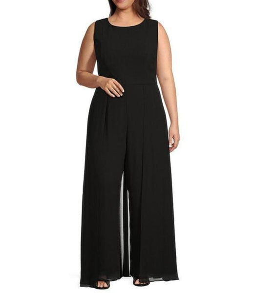 marina chiffon overlay jumpsuit dress Chiffon Overlay Jumpsuit (Women)