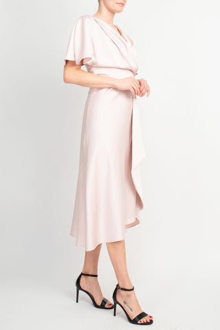 Taylor Peaded Candy Pink Midi Dress_Side View2