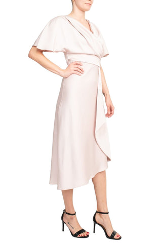 Taylor Peaded Candy Pink Midi Dress_Side View