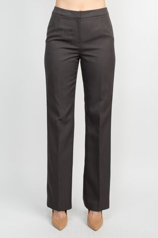 Le Suit Notched Collar 2 Button Jacket with Button Hook Zipper Closure Pants (Two Piece Set)