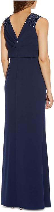adrianna papell pleated crepe dress Amazon.com: Adrianna Papell Knit Crepe Dress Bridal Silver 2 : Clothing, Shoes & Jewelry