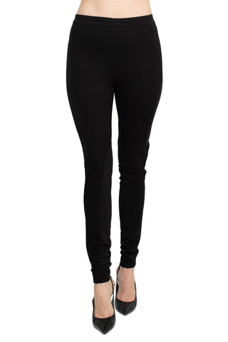 Alberto Makali Mid Waist Pull On Banded Waist Solid Stretch Crepe Pant