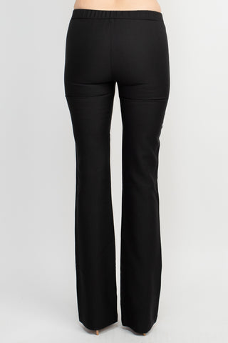 Alberto Makali Mid Banded Waist Straight Crepe Pant