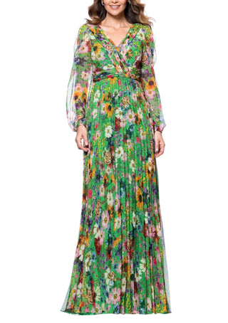 betsy and adam sheer sleeve dress Betsy & Adam Women's One-Shoulder Sheer-Sleeve Dress