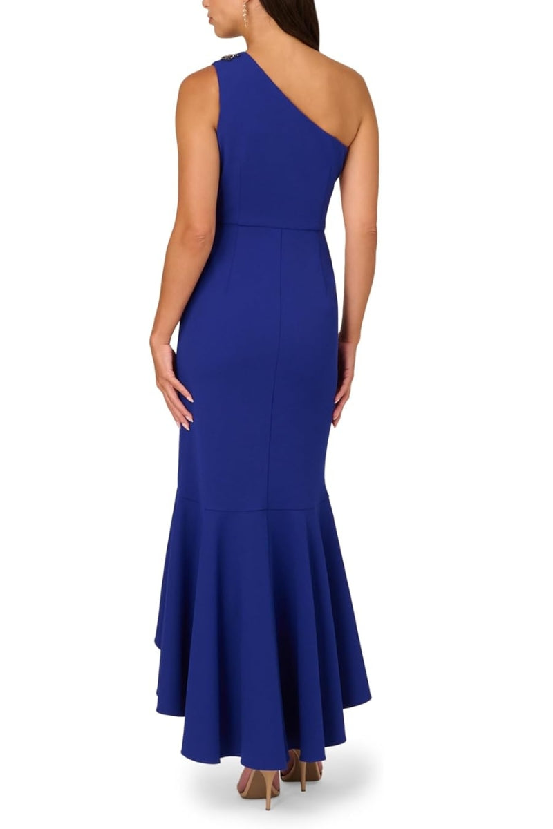 blue one shoulder dress princess polly Spritzia One Shoulder Maxi Dress | Blue | Womens