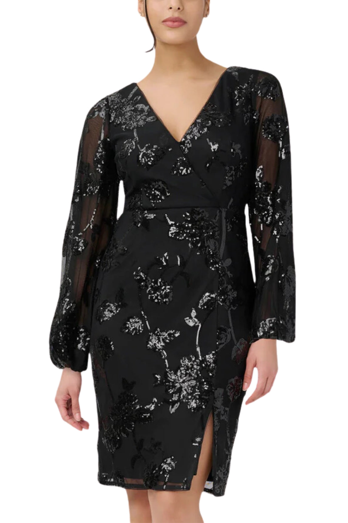 Adrianna Papell Women's Sequined Sheath Dress | Available at Curated Brands in Los Angeles Adrianna Papell Women's Sequined Sheath Dress | Available at Curated Brands in Los Angeles
