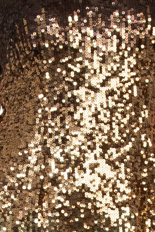 Adrianna Papell Ombre Boat Neck Sequin Sheath Dress - Chocolate - Detail