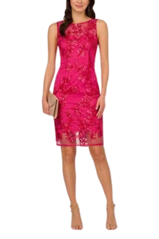 Adrianna Papell Sequin Leaf Sheath Dress | Available at Curated Brands in Los Angeles Adrianna Papell Sequin Leaf Sheath Dress | Available at Curated Brands in Los Angeles