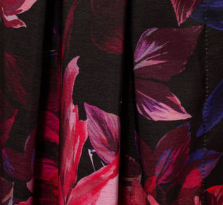 Adrianna Papell Plus Size Floral Print Taffeta Midi Shirt Dress