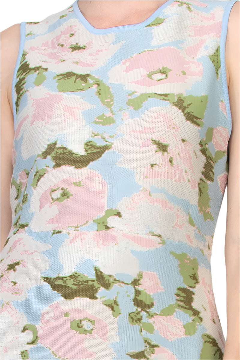 Donna Ricco Scoop Neckline Sleeveless Pullover Knit Floral Midi Dress Curated Brands Donna Ricco Scoop Neckline Sleeveless Pullover Knit Floral Midi Dress Curated Brands