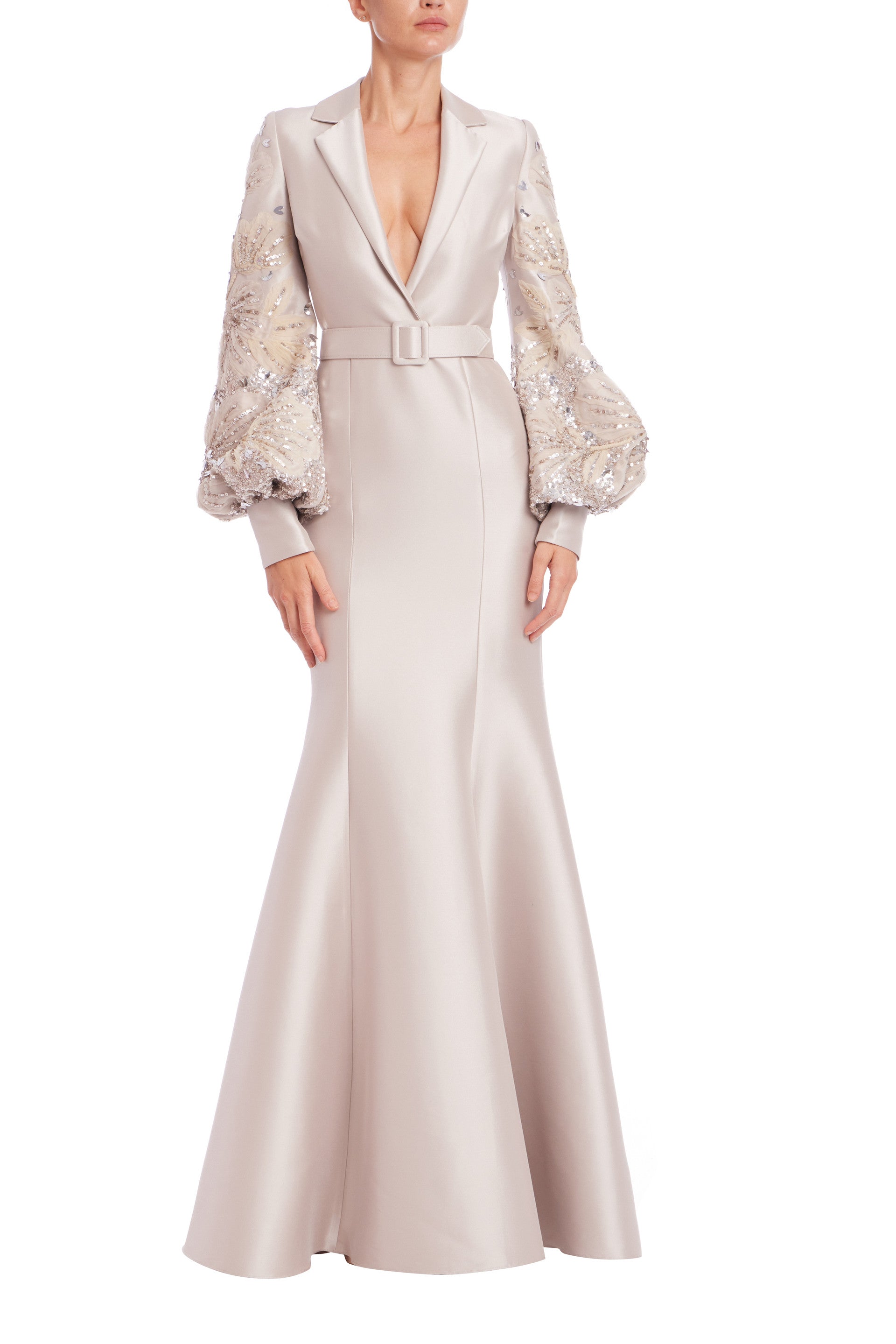belle badgley mischka maxi dress Belle by Badgley Mischka Addison Strapless Ruffle Bodice Draped Column Dress, Womens, 14, Coral