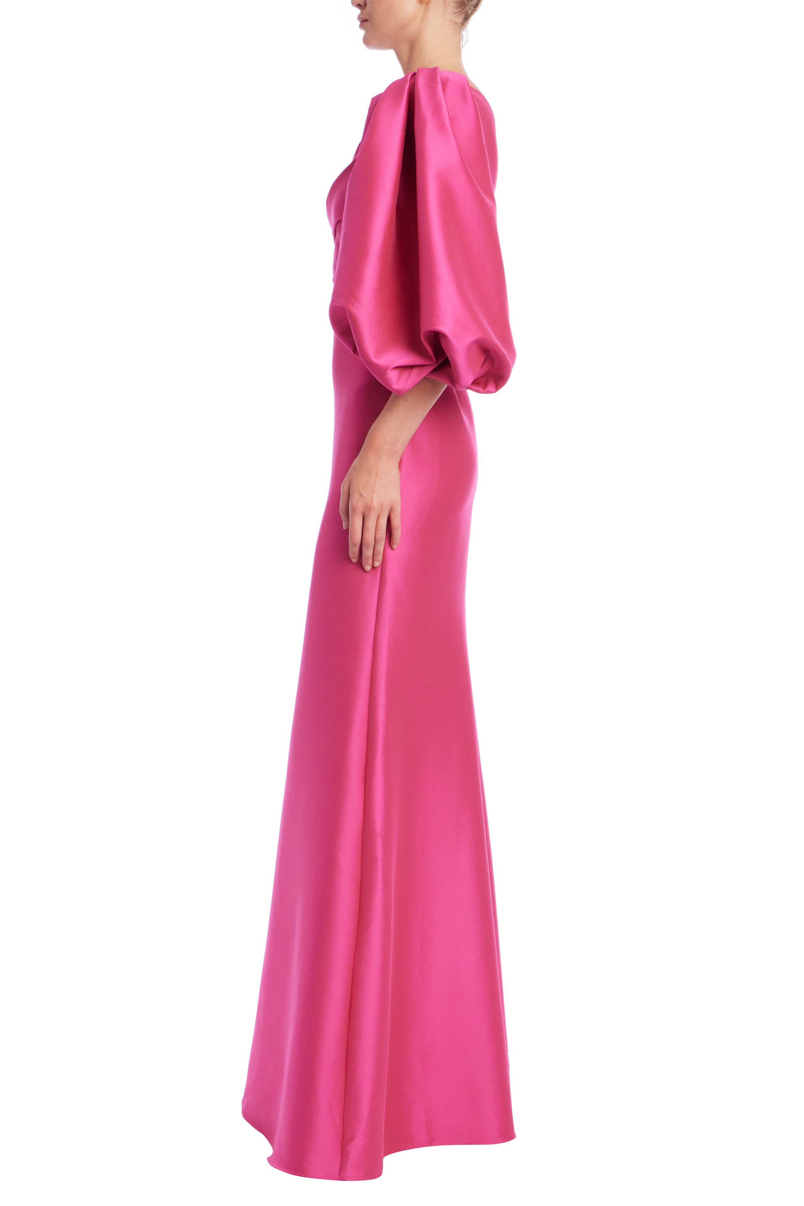 badgley mischka asymmetrical dress $495 Badgley Mischka Women's Pink Floral Asymmetrical Bow Dress Size 4