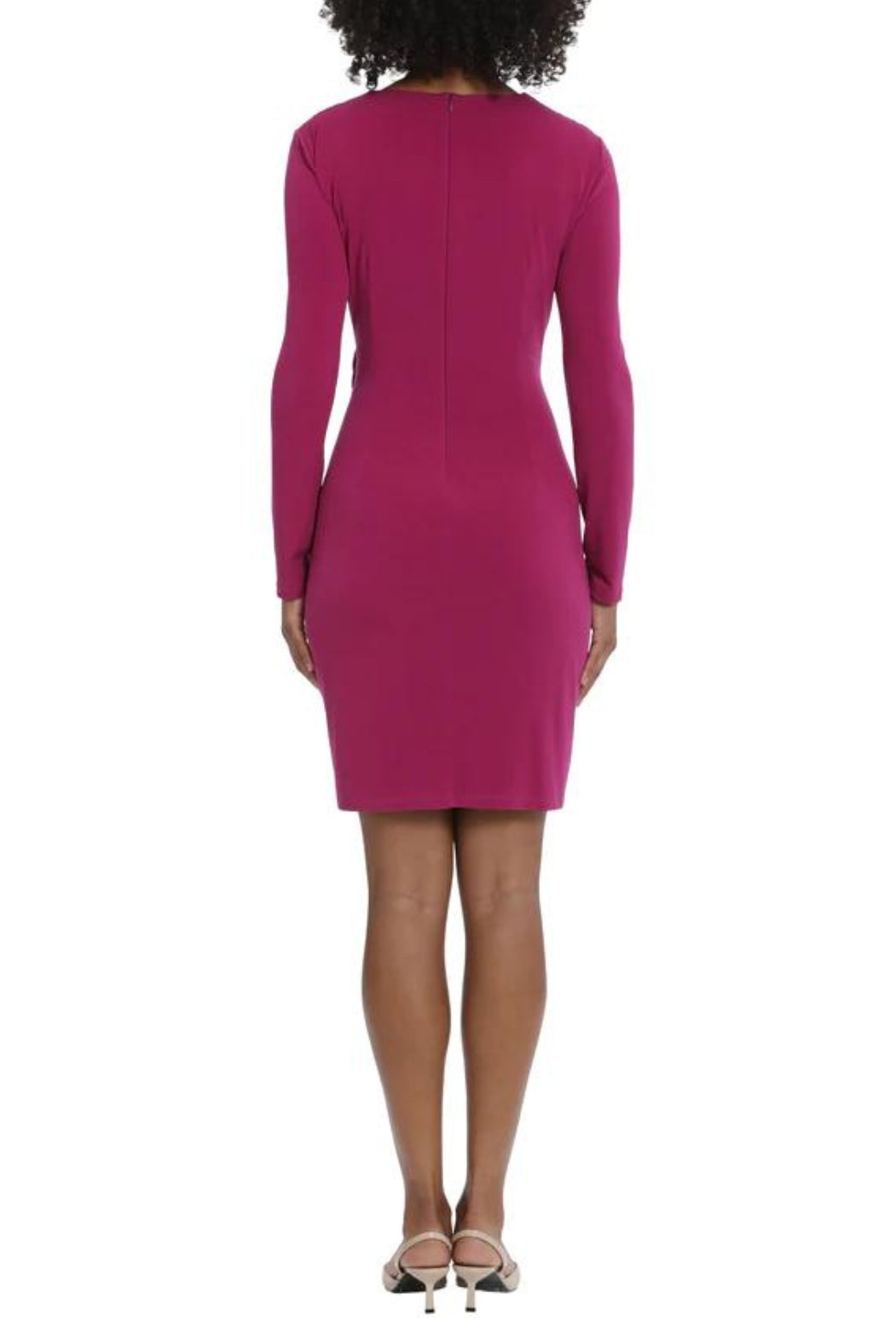 Maggy London Long Sleeve Twisted-Waist Wrap Dress | Available at Curated Brands in Los Angeles Maggy London Long Sleeve Twisted-Waist Wrap Dress | Available at Curated Brands in Los Angeles