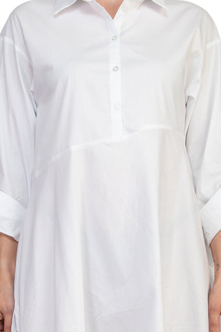 Cupio Shirt Dress - BRIGHT WHITE - Fabric