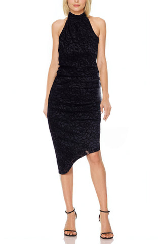 Jewel Badgley Mischka Charlotte Halter Neckline Floral Lace Overlay Bo Curated Brands Jewel Badgley Mischka Charlotte Halter Neckline Floral Lace Overlay Bo Curated Brands