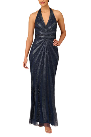 white christmas dresses Aidan Mattox V-Neck Halter Beaded Gown white christmas dresses Aidan Mattox V-Neck Halter Beaded Gown