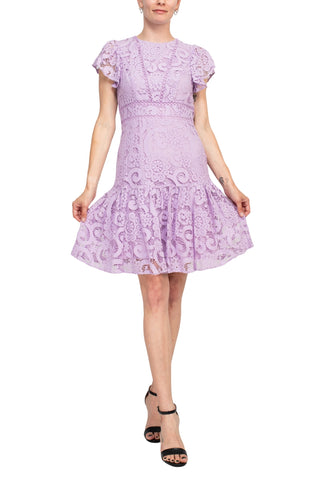 Nanette Lepore Lace Dress - Lilac - Front