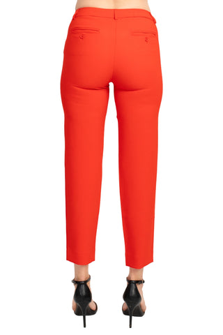 Nanette Lepore Nolita Stretch Pant - Cherry Red - Back View