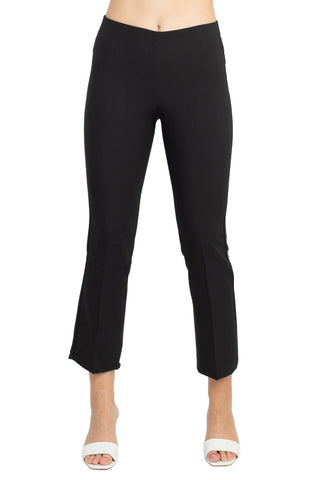 Adrianna Papell Mid Waist Pull On Solid Straight Pants