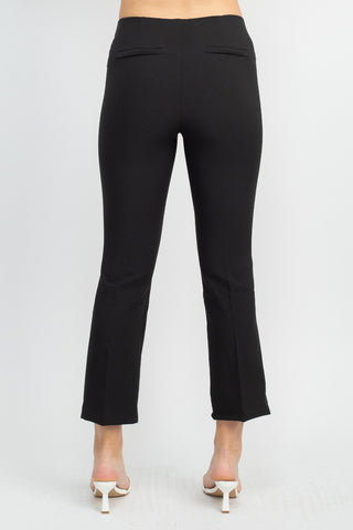 Adrianna Papell Mid Waist Pull On Solid Straight Pants