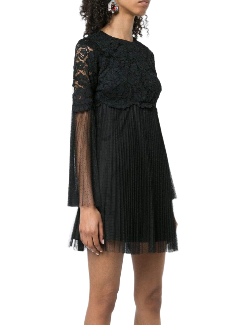 Aidan by Aidan Mattox Crew Neck Illusion Sleeve A-Line Zipper Back Floral Lace Dress | Available at Curated Brands in Los Angeles Aidan by Aidan Mattox Crew Neck Illusion Sleeve A-Line Zipper Back Floral Lace Dress | Available at Curated Brands in Los Angeles