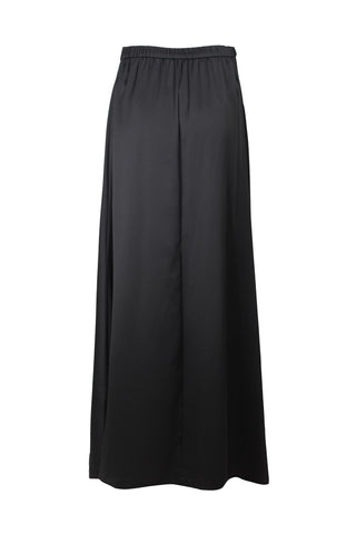 Adrianna Papell Mid Waist Slit Side Elastic Waist Draped Crepe Skirt
