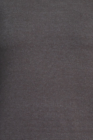 Cupio Scoop Neck Long Sleeve Solid Knit Top_HEATHER STEEL_Fabric View