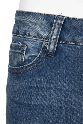 Velvet Heart Mid Waist Skinny Jeans Stretch Button & Zipper Fly Closure Denim Pants with Pockets - Soho - Detail