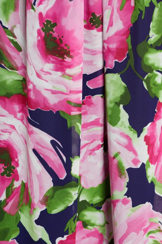 Donna Rico Floral Print Sleeveless Maxi Dress_FUCHSIA MULTI_fabric view