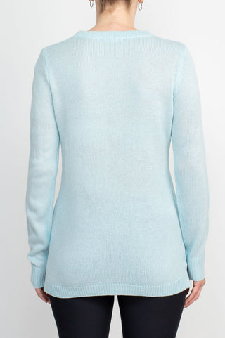 Lissy Crew Neck Long Sleeve Solid Knit Top_pastel_blue_back View