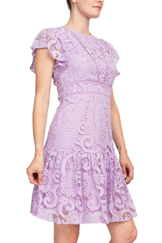 Nanette Lepore Lace Dress - Lilac - Side