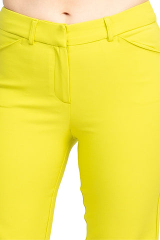 Nanette Lepore Nolita Stretch Pant - Citrine - Fabric