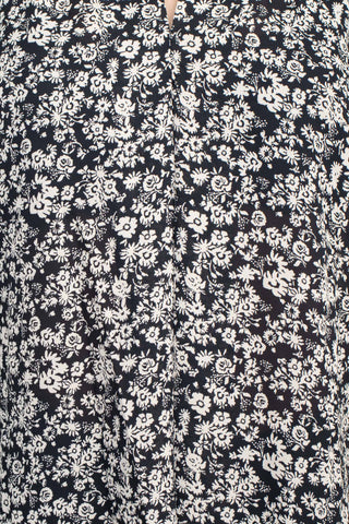 Floral + Ivy V-Neck Sleeveless Floral Print Slit Side Polyester Top