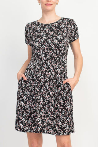 Connected Apparel Floral Soft Dress_Front View1