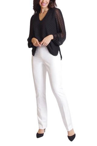 Peace of Cloth Castle Stretch Pant - Ivory_Front View