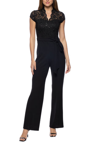 Clara Bandeau Jumpsuit In Navy And White Mosaic, YLONDON